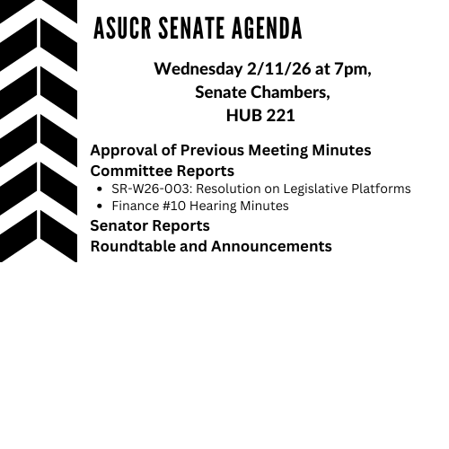 Senate Agenda Winter 2.11